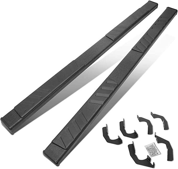 Black 5 Inches Crew Cab Step Nerf Bar Running Board Compatible with 2005-2022 Tacoma Double (Crew) Cab