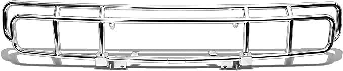 Silver Front Bumper Bull Bar Grille Replacement For 03-09 Hummer H2