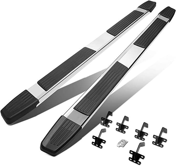 Ob STEPB-ZTL-8162-600-SS 6" OD Stainless Steel Flat Side Step Nerf Bar Running Board Compatible with Ram 1500 Quad (Extended) Cab 2019-2022 (Exclude Classic Models)