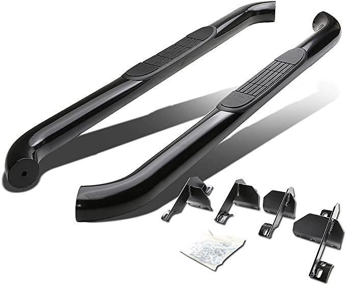 07-17 Jeep Wrangler 2-Door JK 3"OD Side Step Nerf Bar - Powder Coated Steel