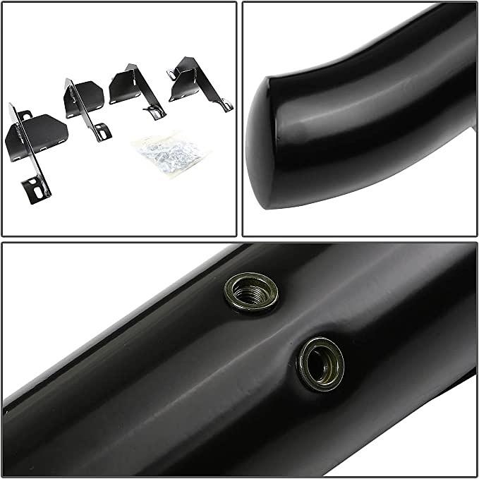 07-17 Jeep Wrangler 2-Door JK 3"OD Side Step Nerf Bar - Powder Coated Steel