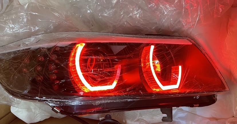 05-08 BMW 325i/ 325xi Led Color Changing Black Housing White Headlight