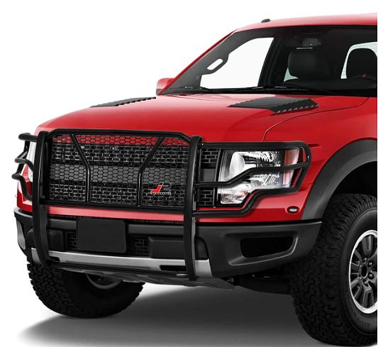 OB J2-GG-011 Heavy Duty Honeycomb Mesh Front Bumper Guard Replacement For 09-14 F-150
