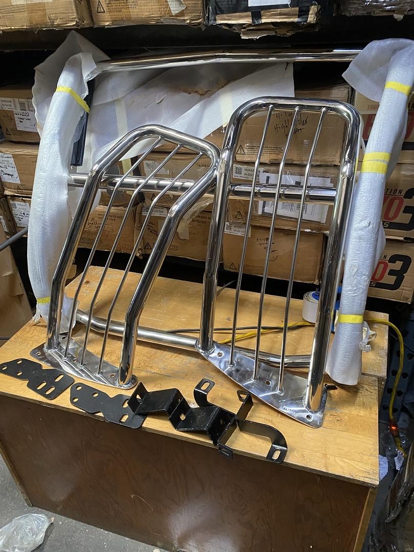 OB GRILL-G-074-SS 07-13 Silverado 1500 HD. Stainless Steel Front Bumper Brush Grille Guard (No HW)