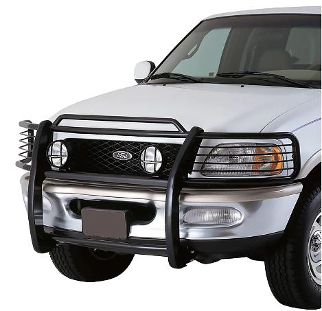 Black Front Bumper Brush Grille Guard Compatible with 99-04 Expedition/F-150 2WD