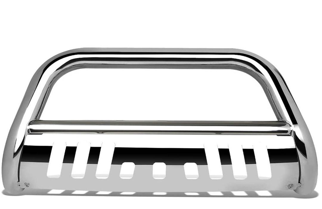 Incomplete missing brackets BURB-023-ch For 2003 to 2008 Honda Pilot/06-14 Ridgeline 3" Bumper Push Bull Bar+Removable Skid Plate chrome