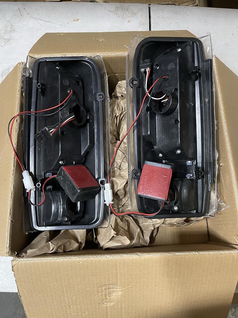 Pair 3D LED Bar Tube Tail Light Rear Brake Lamps Set Replacement