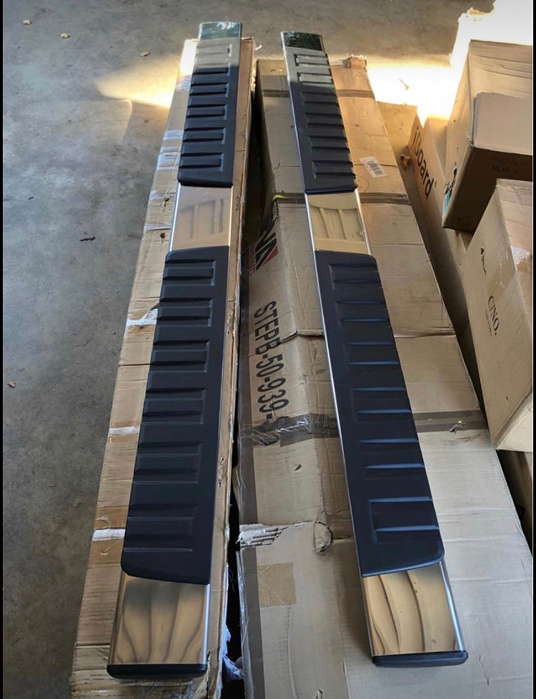 07-18 CHEVY SILVERADO GMC SIERRA EXT CAB STEPB-ZTL-8018 chrome Running Board