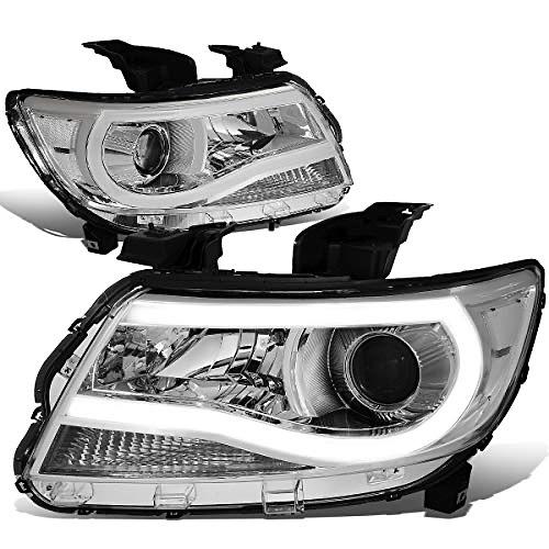 Chrome Housing LED DRL Projector Headlights Replacement For 15-20 Colorado