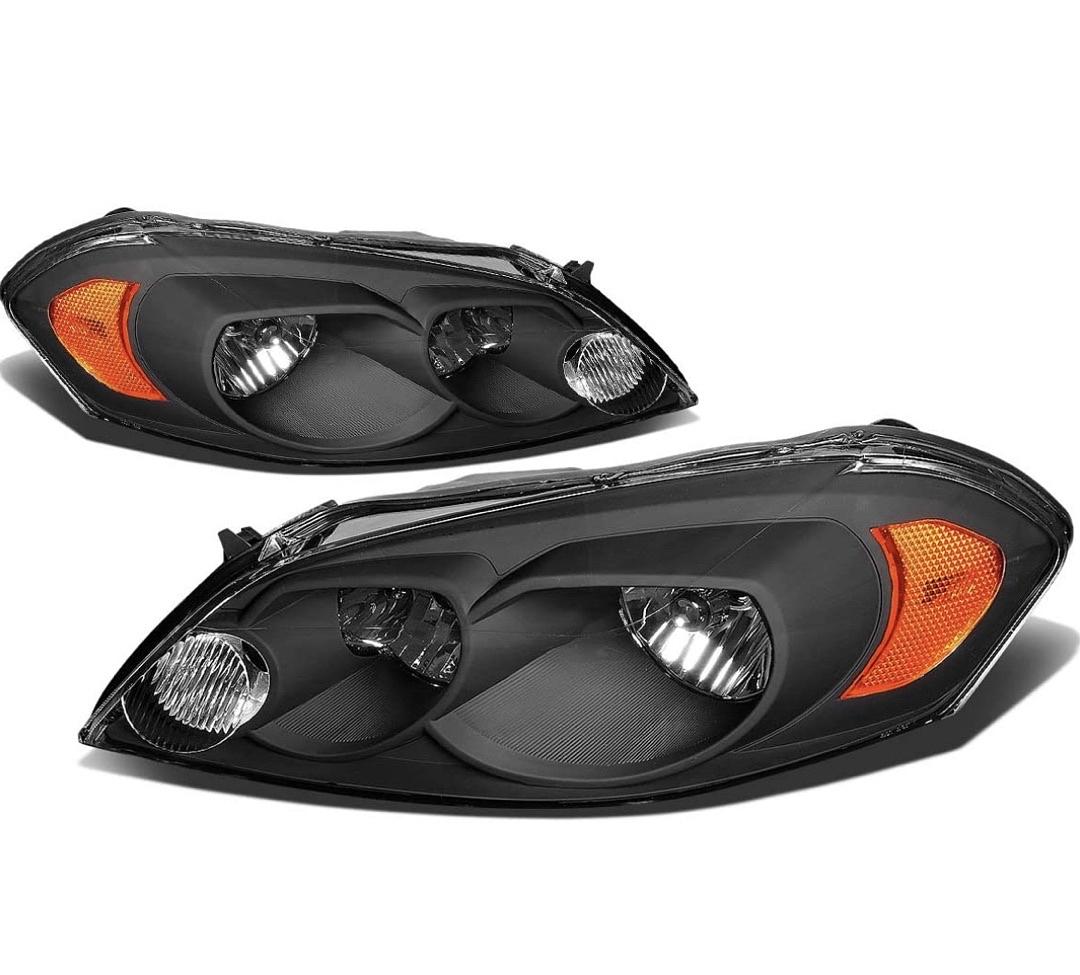 06-13 chevy impala 14-16 limited 06-07 impala black amber headlights
