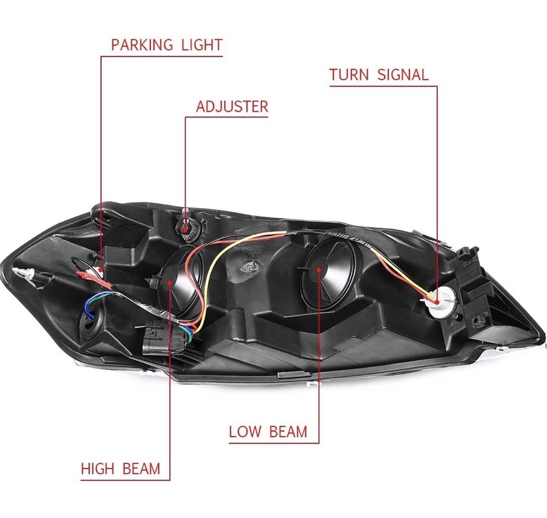 06-13 chevy impala 14-16 limited 06-07 impala black amber headlights