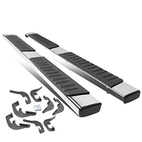 07-18 CHEVY SILVERADO GMC SIERRA 1500 07-19 2500HD 3500HD CREW CAB STEPB-ZTL-8017 6IN CHROME MODELS Pair of OE Style Stainless Steel Side Step Nerf Bar Running Board
