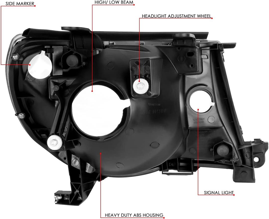 2005 to 2011 Toyota Tacoma Chrome Headlights Luces Micas Calaveras faros Focos Luz Light