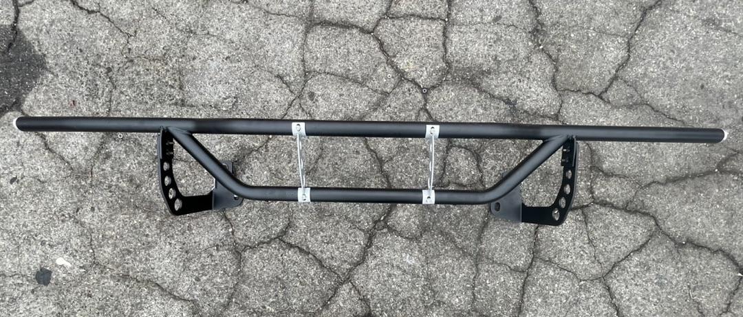 04-14 ford f-150 rear bumper guard black with silver