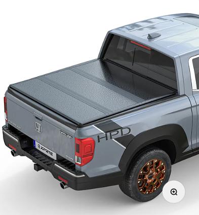 5ft Tri Fold Hard Bed Cover for Honda Ridgeline for 2017 to 2025