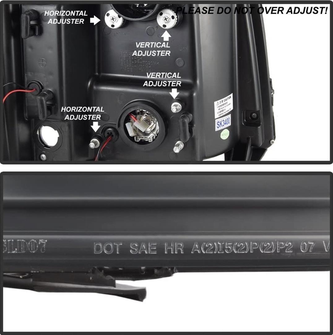 Spyder Auto 5083609 Chevy Silverado 1500 07-13 / 2500HD/3500HD 07-14 Version 3 Projector Headlights - LED DRL - Black
