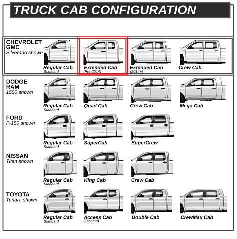 99-19 Chevy Silverado Quad Cab