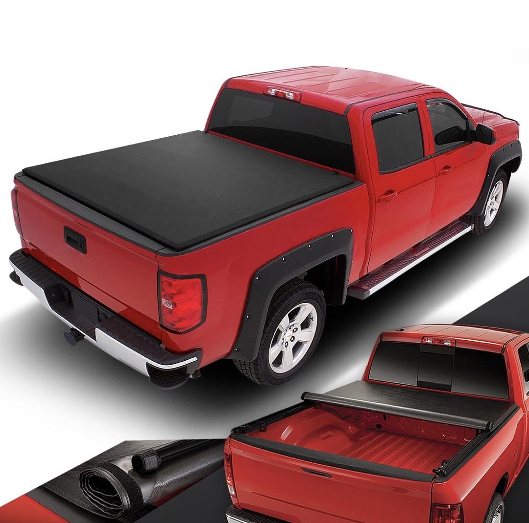 For 2000 to 2006 toyota Tundra 6.5' Short Bed Vinyl Soft Roll -Up Tonneau Cover 73 L 67 W