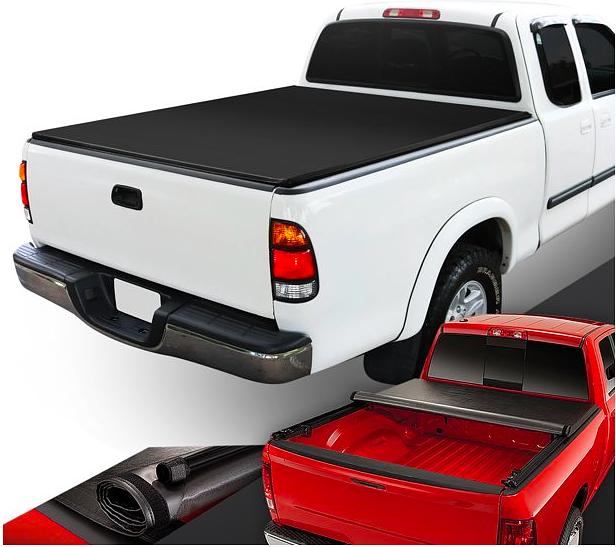 For 2000 to 2006 toyota Tundra 6.5' Short Bed Vinyl Soft Roll -Up Tonneau Cover 73 L 67 W
