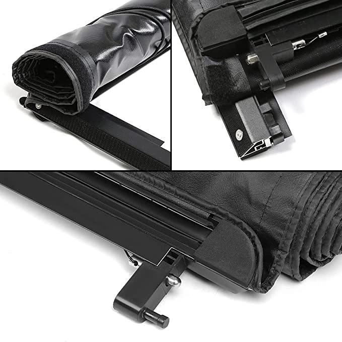 Soft Vinyl Roll-Up Tonneau Cover Compatible With 2004-2014 F150 6.5Ft Fleetside Bed