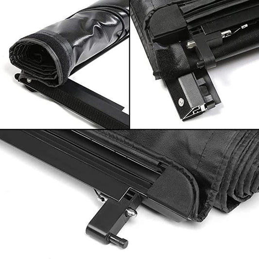 Soft Vinyl Roll-Up Tonneau Cover Compatible With 2004-2014 F150 6.5Ft Fleetside Bed