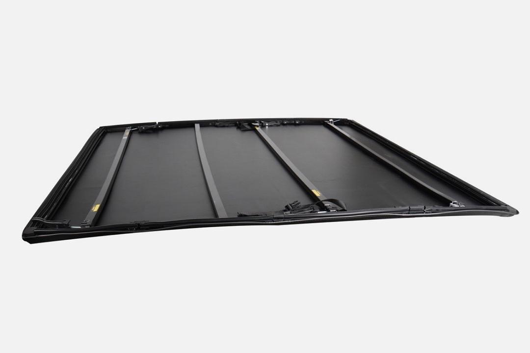 Pickup Truck Bed Soft Tri-Fold Adjustable Tonneau Cover Compatible with 09-18 Ram 1500 5.7Ft Fleetside Bed