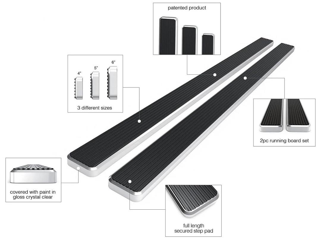 08-12 Ford Escape 4Dr Black 4inch running boards