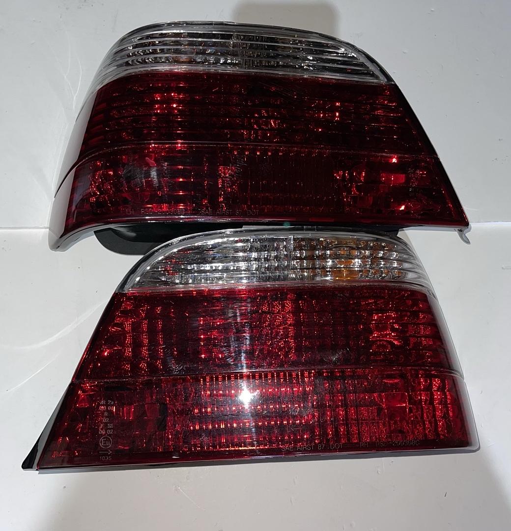 R TL-E3895-RD-SM BMW 7-SERIES Red Halogen Taillights for 1995 to 2001
