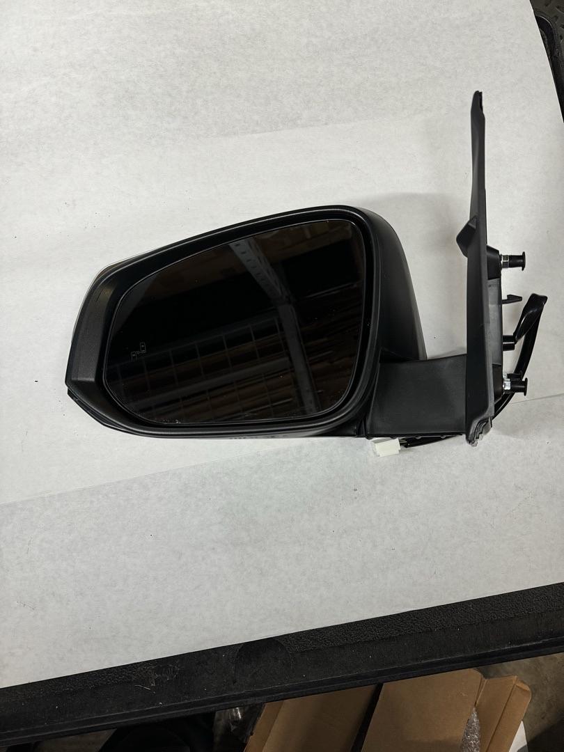 Left Driver Folding Side Mirror Compatible with Tacoma 16-17,Powered Adjust+Heated+Turn Signal+Blind Spot Detection,Black/Chrome