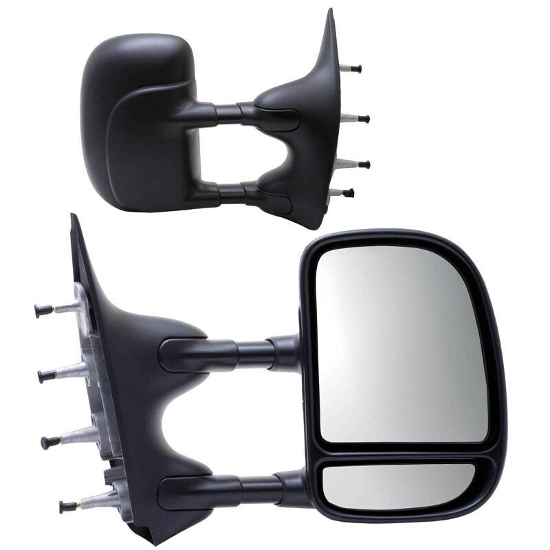 2002-2014 Ford Econoline Van Extendable Manual Replacement Towing Mirror Pair