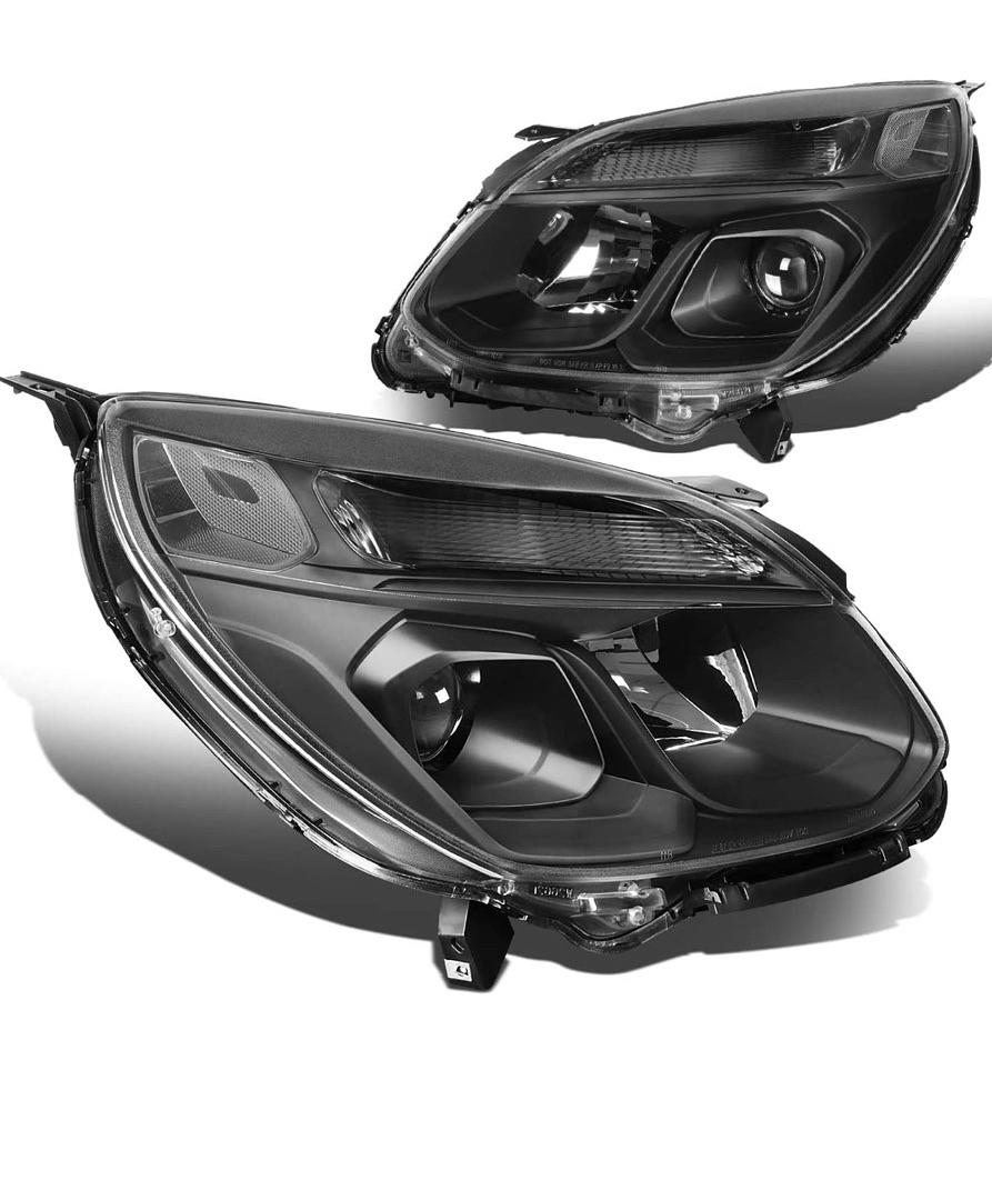 Black Housing Projector Headlight+Signal Lamps Replacement For 16-17 Equinox
