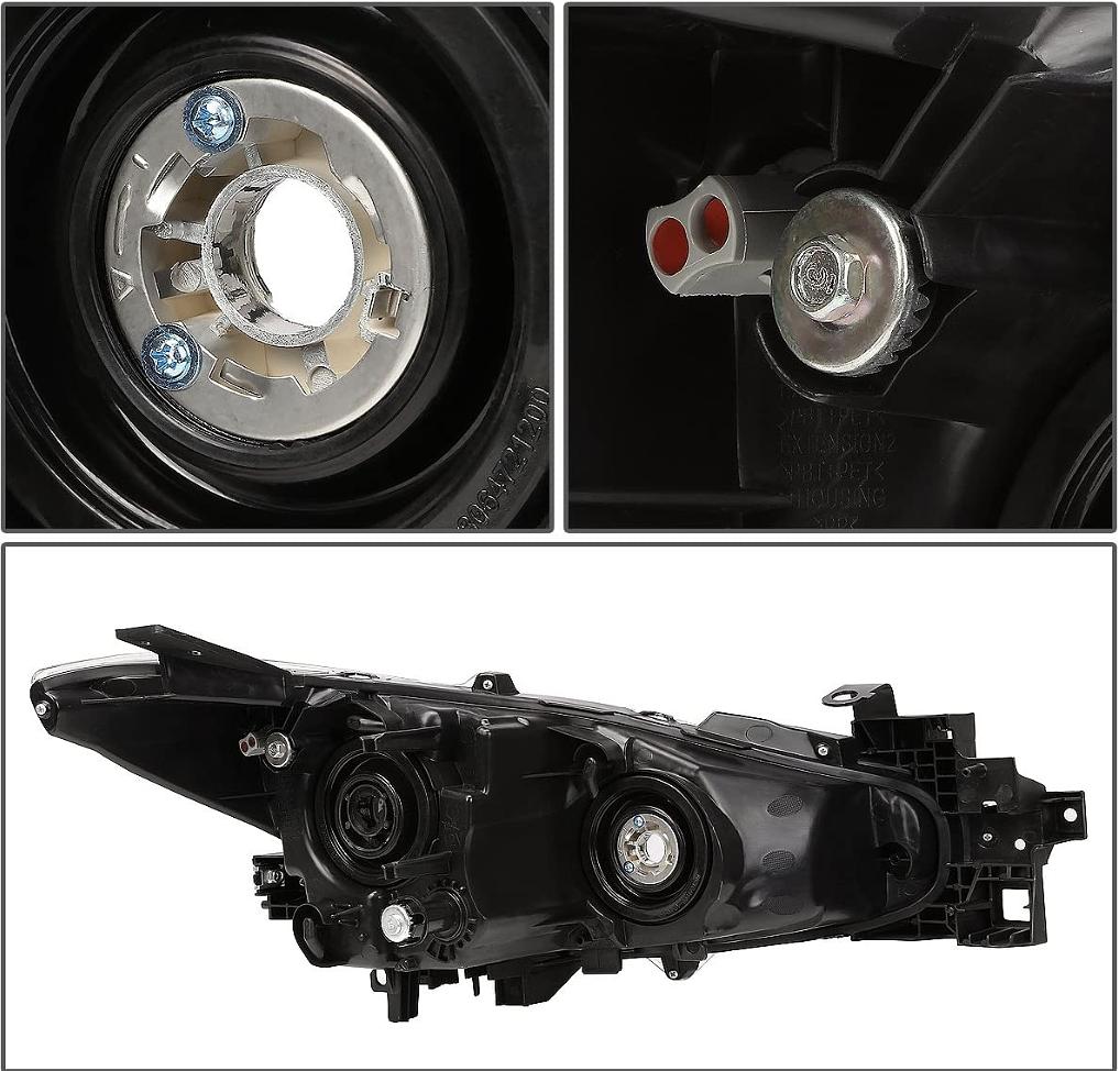 Chrome Housing Amber Corner Projector Headlights Replacement For 13-17 3