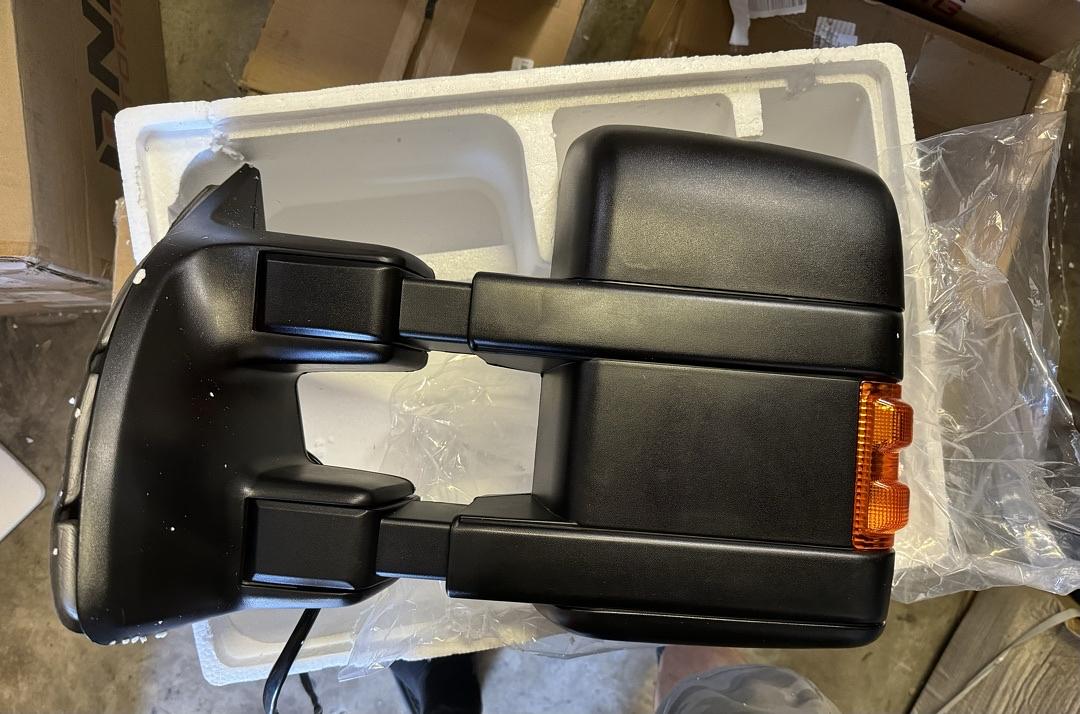 08-16 Ford F-250 F-350 F-450 Super Duty Powered Towing Mirror Heat LED Signal Driver Left Side Mirror