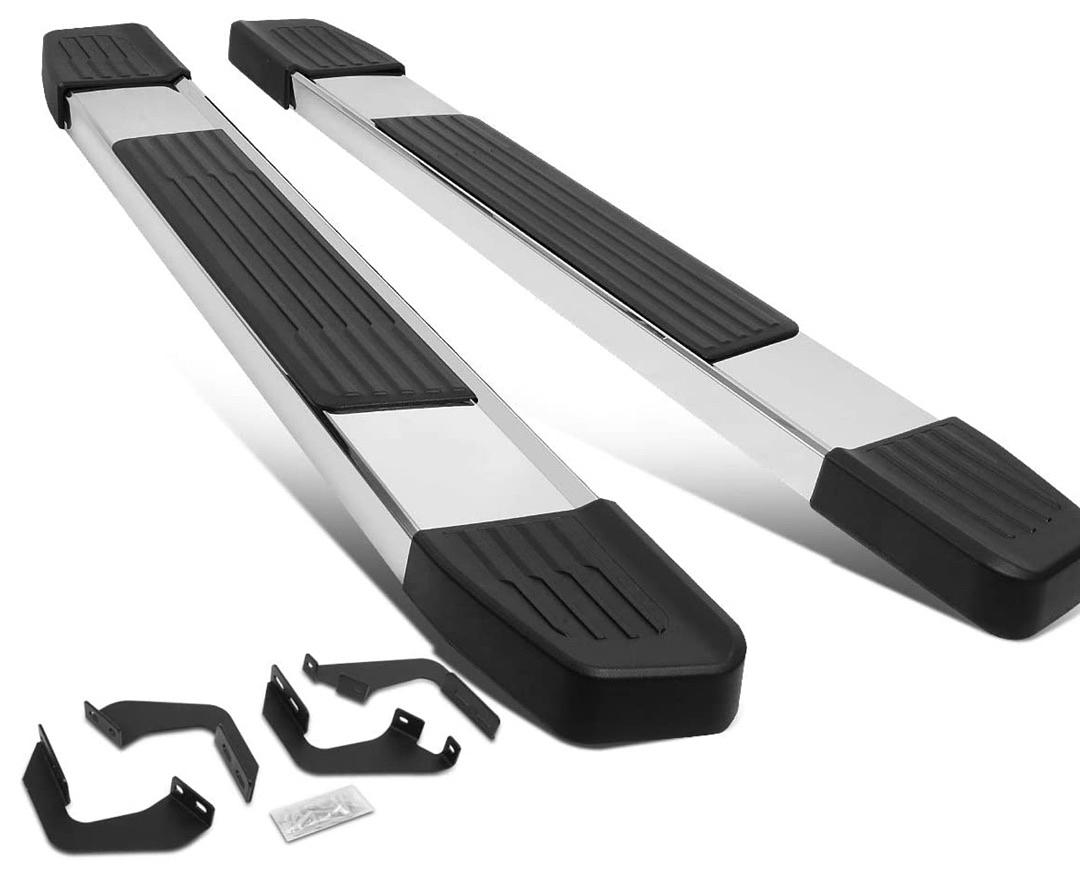6 Inches Wide Stainless Steel Side Step Nerf Bar Running Boards Compatible with Toyota 07-17 Tundra 2Dr Regular(Standard) Cab