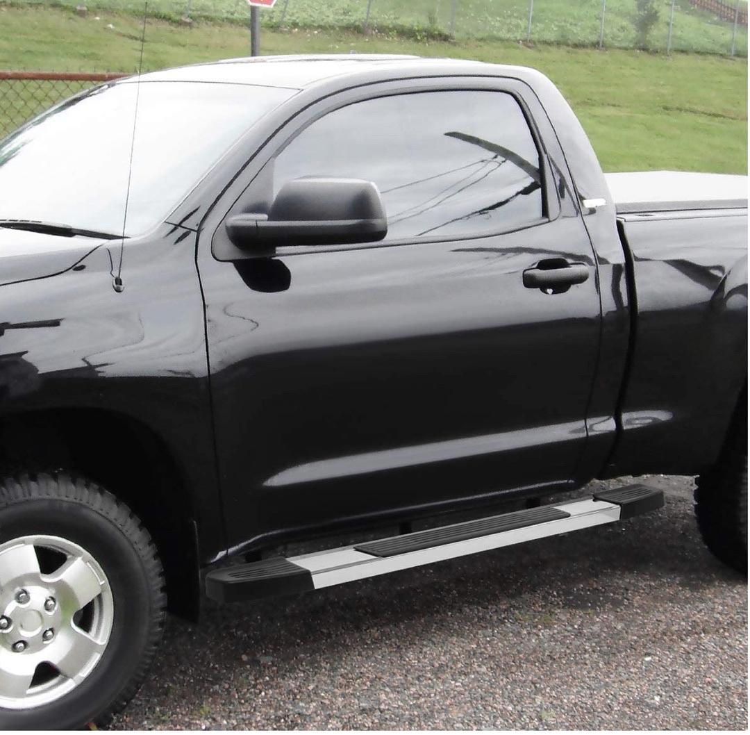 6 Inches Wide Stainless Steel Side Step Nerf Bar Running Boards Compatible with Toyota 07-17 Tundra 2Dr Regular(Standard) Cab