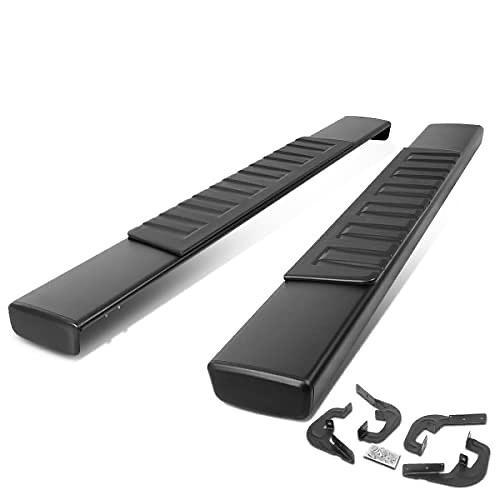 6 Inches Wide Powder Coated Side Step Nerf Bar Running Boards Compatible with 07-18 Silverado Standard Cab