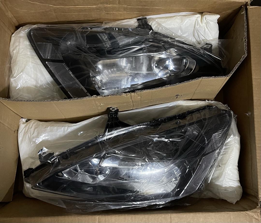 Black Housing Headlights Replacement 03-07 Accord