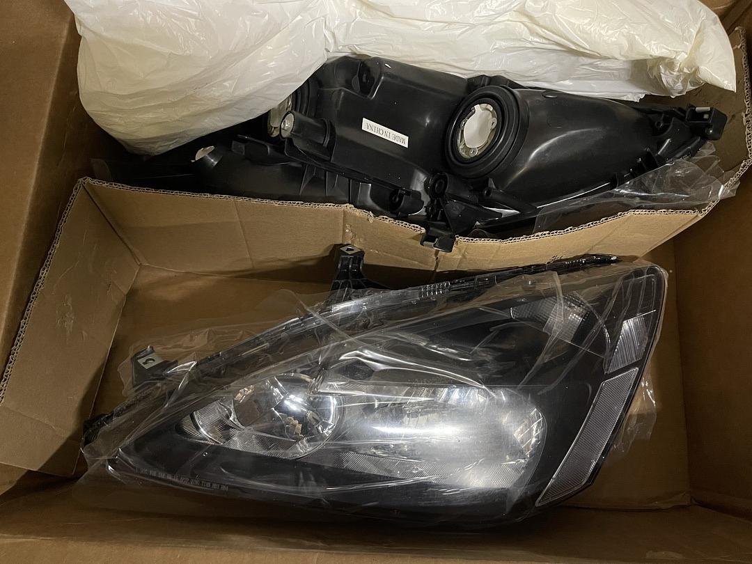 Black Housing Headlights Replacement 03-07 Accord