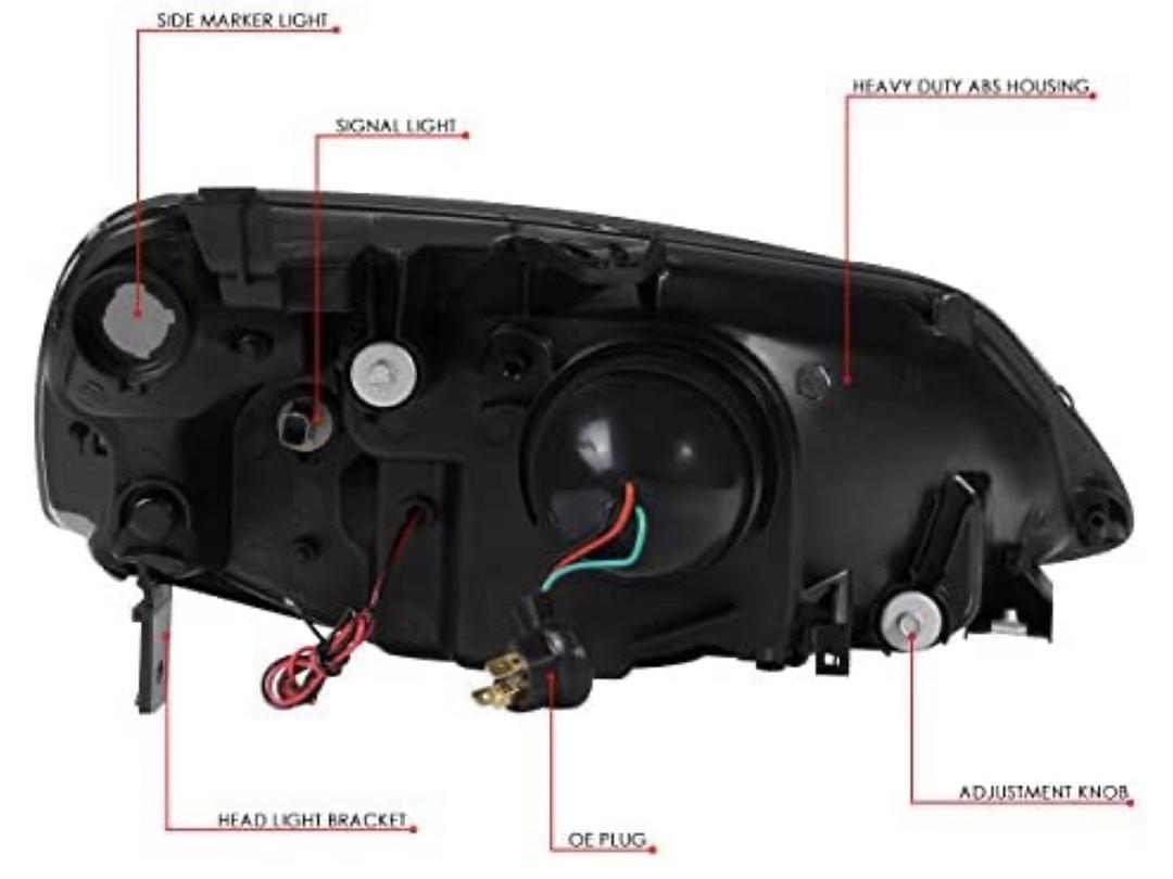 LED DRL Projector Headlights (Driver & Passenger Side)