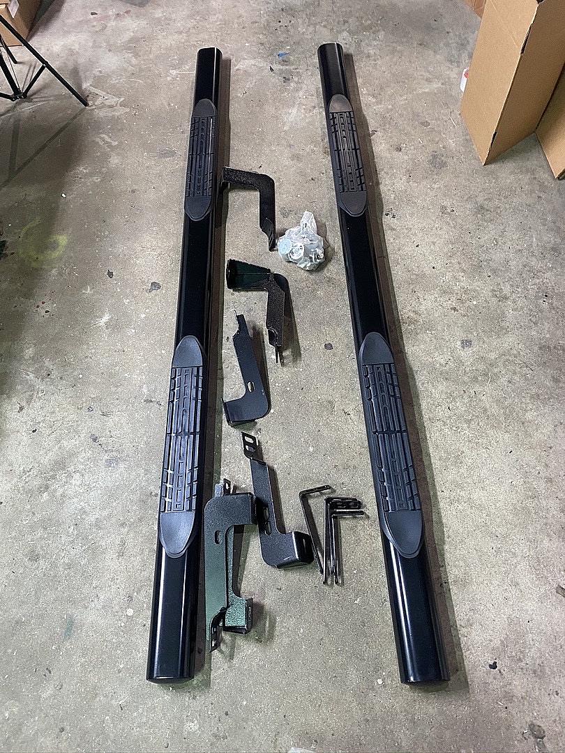 Ford F250 Super Cab Quad Cab Stainless Steel, 5" Side Step Nerf Bar Running Board,Black