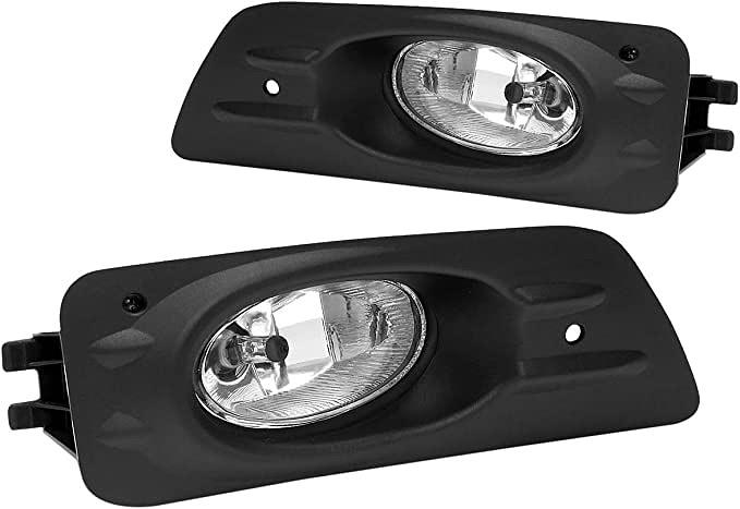 Front Bumper Fog Light Driver & Passenger Side Enhance visibility [Compatible with 06-07 Honda Accord 4Dr Sedan.]
