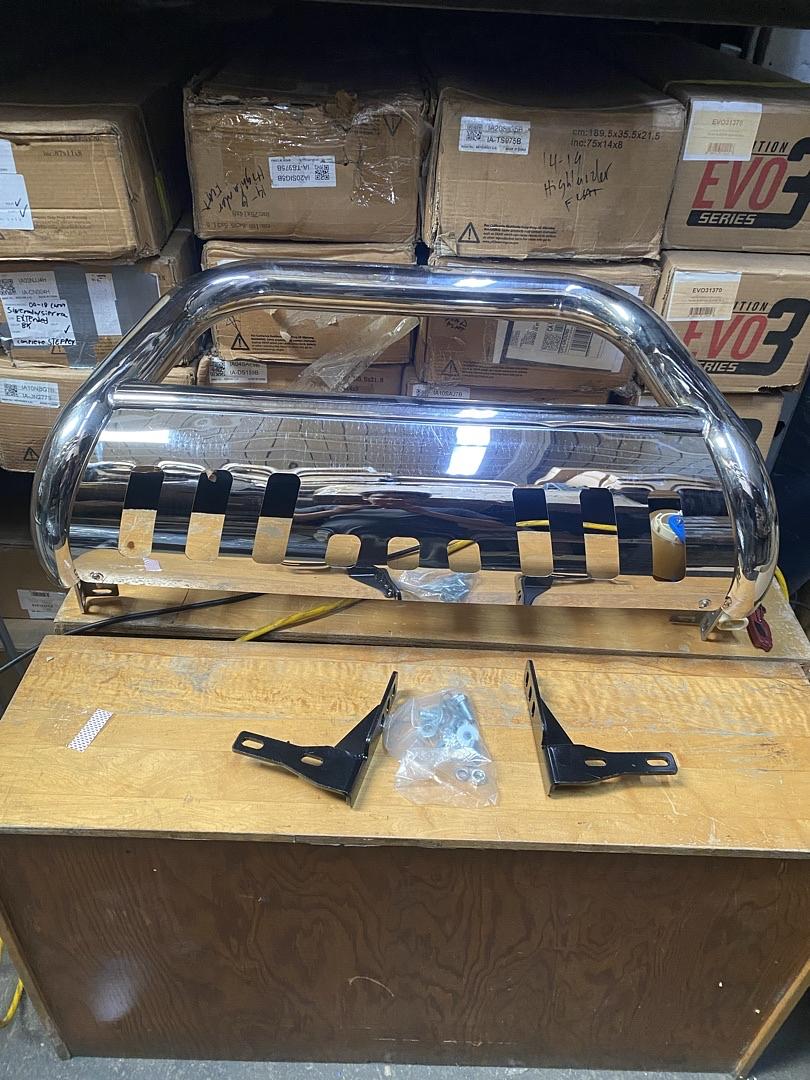 Silver 3" Stainless Steel Front Bumper Push Bull Bar Replacement For 10-16 4Runner