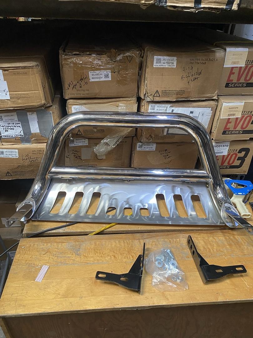 Silver 3" Stainless Steel Front Bumper Push Bull Bar Replacement For 10-16 4Runner
