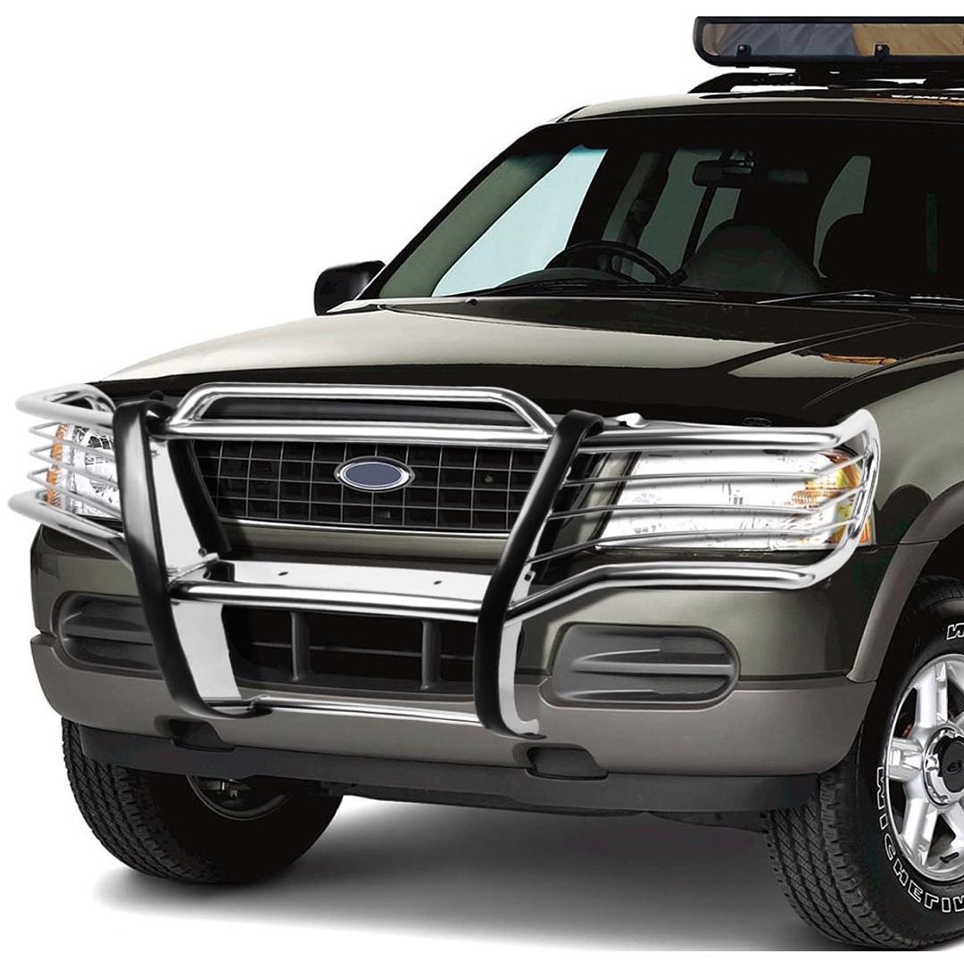 OB GRILL-G-032-SS Front Bumper Brush Grille Guard Compatible with 01-05 Explorer Sport/Explorer Sporttrac (One Damage Bracket)