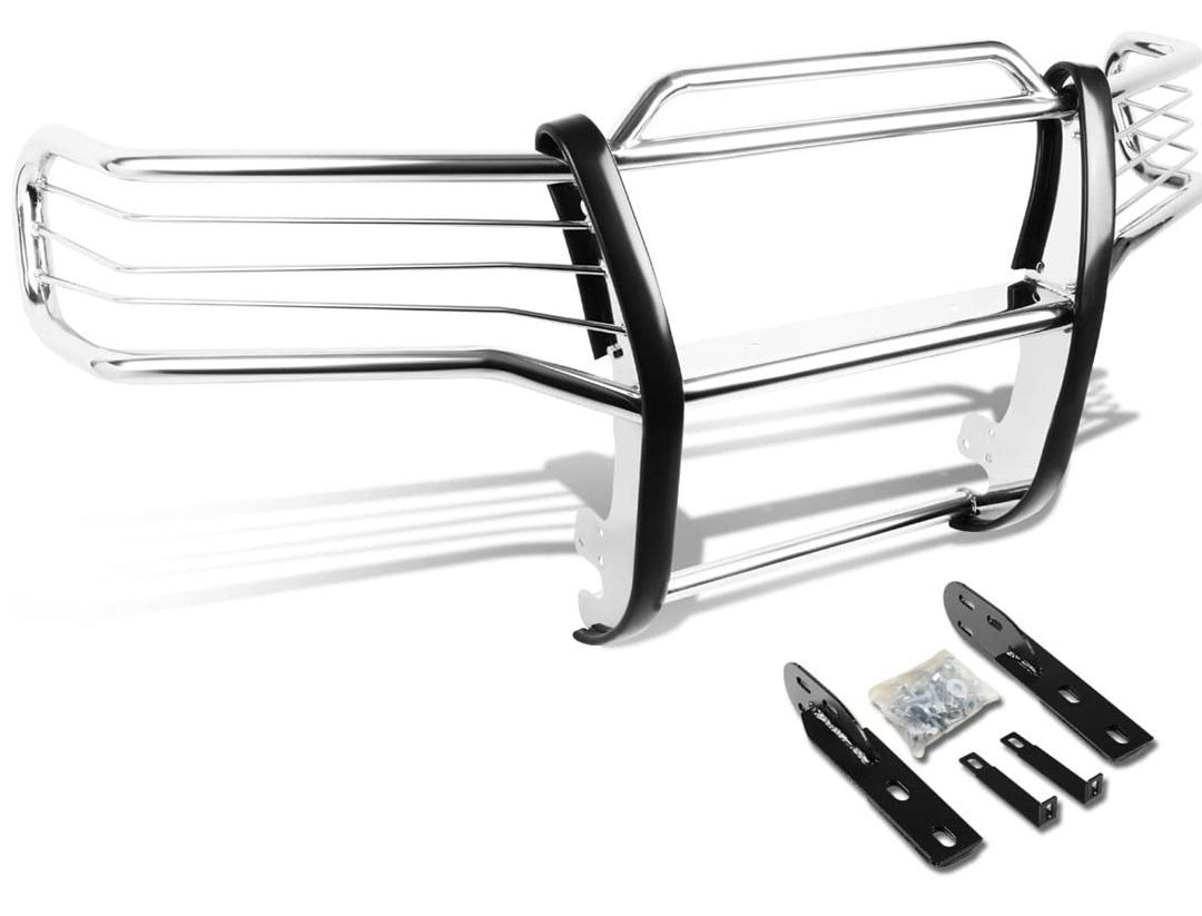 OB GRILL-G-032-SS Front Bumper Brush Grille Guard Compatible with 01-05 Explorer Sport/Explorer Sporttrac (One Damage Bracket)
