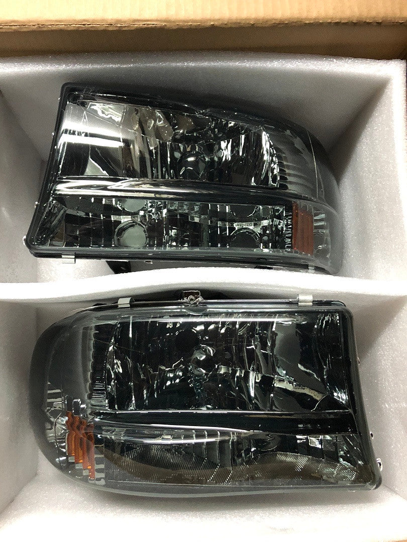 OB #1 HL-DDUR97-SM-AM 97-04 Dakota/Durango Smoked Headlight
