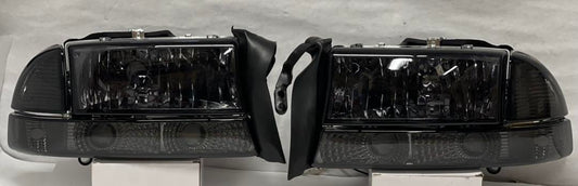 1997 To 2004 Dodge Durando Dakota OEM STYLE Headlights Luces Micas Calaveras Faros Focos Luz Light Smoked ahumadas