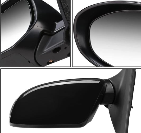 Left Side Power Adjustment Heated Folding Rear View Mirror w/Turn Signal Compatible with 10-13 Mazda 3