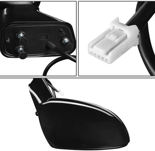 Factory Style Powered+Heated Right Side View Door Mirror Compatible with 09-12 Toyota Venza