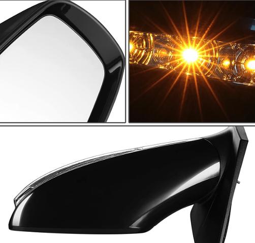 Heated Powered Adjustment Left Driver Side Door View Mirror w/ Turn Signal Compatible with 2011-2015 Sonata